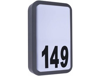 Smartwares Bjorn LED Wandlamp met Huisnummer