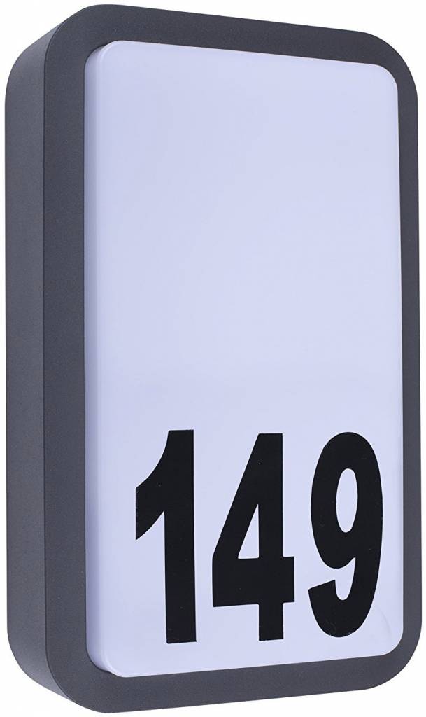 Smartwares Bjorn LED Wandlamp met Huisnummer