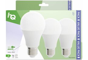 HQ E27 A60 LED Lamp 3-pack 9W (60W) - 2700 K