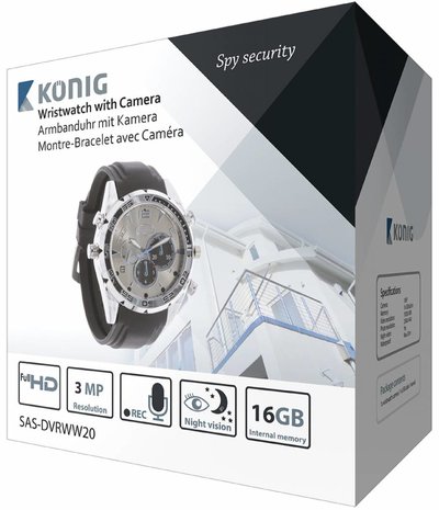 Konig Horloge met Verborgen Camera kopen? - LEDClear.nl