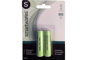 Smartwares Oplaadbare Solar AA batterij 2-pack - Groen