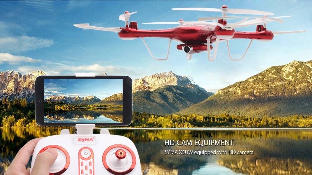 Syma X5UW FPV Drone LED met 720p HD Camera