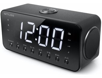 Muse M-192 CR Wekkerradio met Groot Display - Zwart