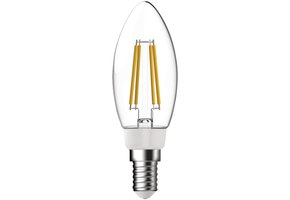 HQ E14 Retro Filament LED Lamp Kaars Dimbaar 3.6 W (40 W) - 2700 K