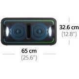 Sony GTK-XB7B LED Audiosysteem met Bluetooth - Zwart