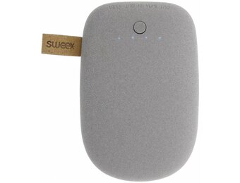 Sweex LED Powerbank 7800 mAh USB - Grijs