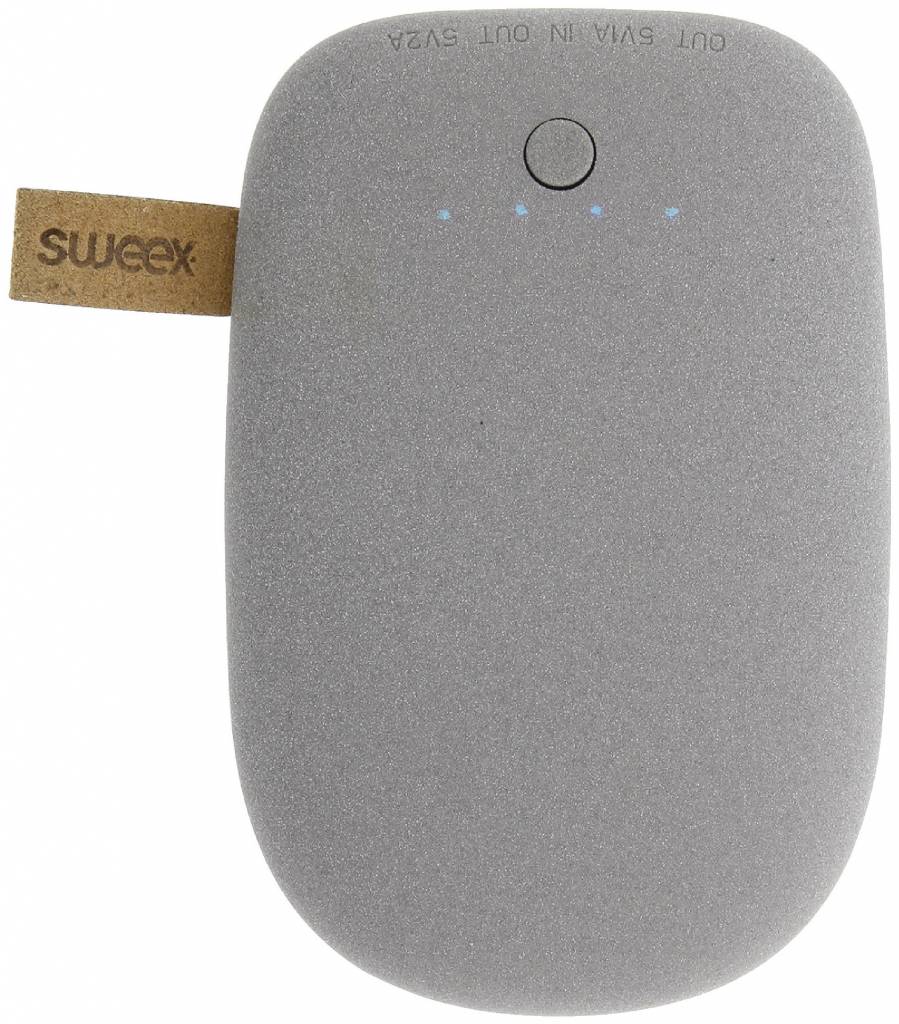 Sweex LED Powerbank 7800 mAh USB - Grijs