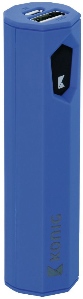 Konig LED Powerbank 2500 mAh USB - Blauw