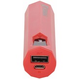 Konig LED Powerbank 2500 mAh USB - Rood