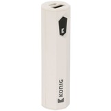 Konig LED Powerbank 2500 mAh USB - Wit