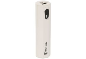 Konig LED Powerbank 2500 mAh USB - Wit