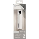 Konig LED Powerbank 2500 mAh USB - Wit