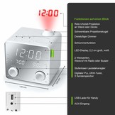 Muse M-189 PMR Wekkerradio met LED Projectie