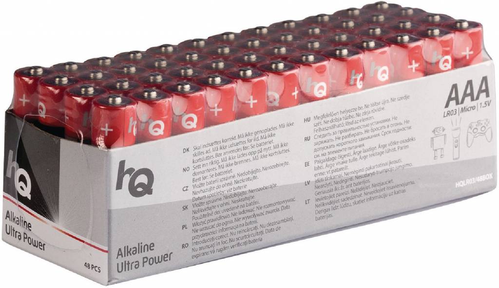 HQ Alkaline 48 x AAA Batterij 1.5V - Voordeelbox