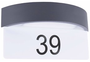 Smartwares Sensor LED Wandlamp met Huisnummer