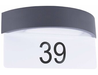 Smartwares Sensor LED Wandlamp met Huisnummer