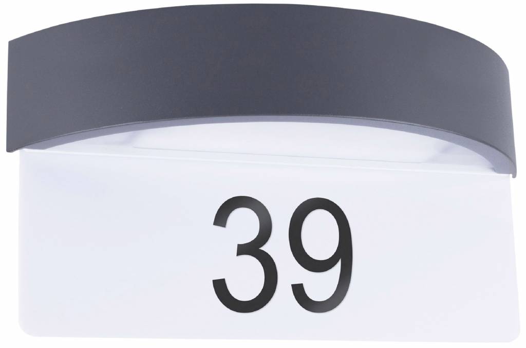 Smartwares Sensor LED Wandlamp met Huisnummer