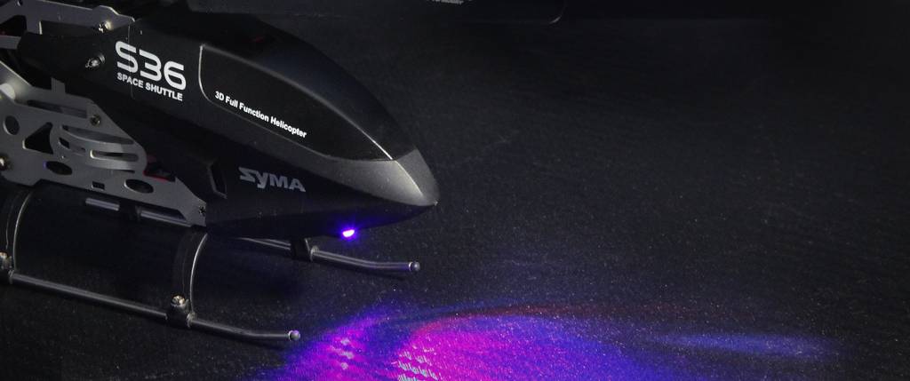 Syma S36 LED Helicopter - Zwart