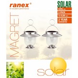 Ranex Magret Solar LED Lantaarn 2-pack