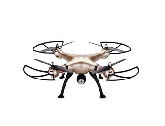 Syma X8HC LED Drone met 720P HD Camera - Goud