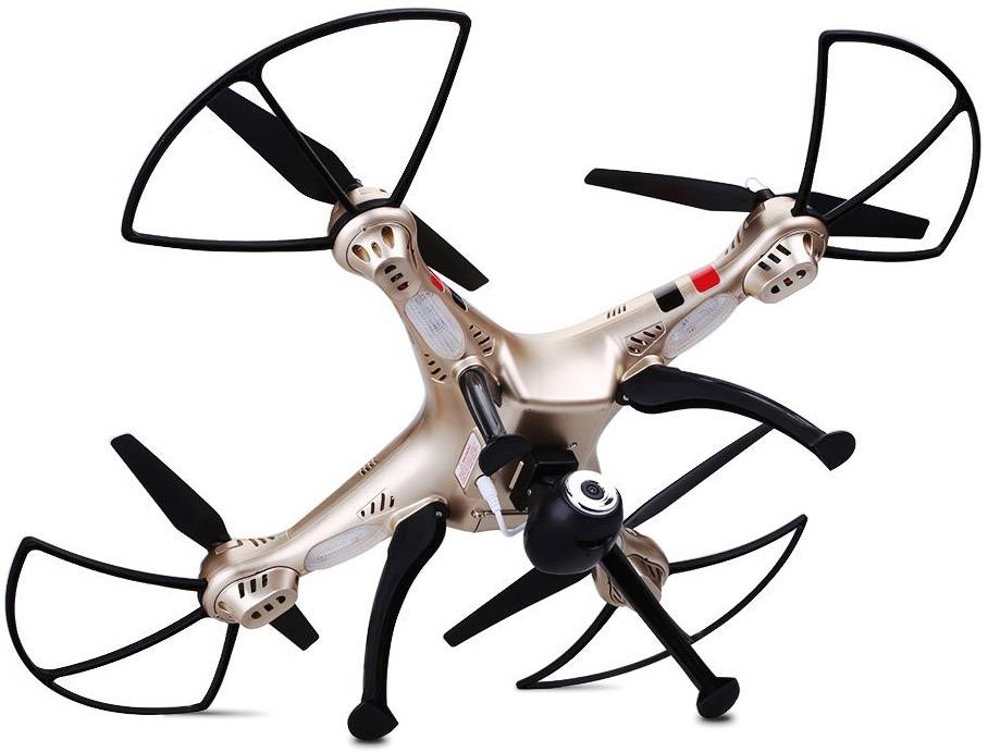 Syma X8HC LED Drone met 720P HD Camera - Goud
