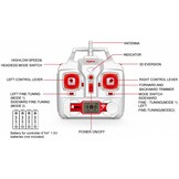 Syma X8HC LED Drone met 720P HD Camera - Goud