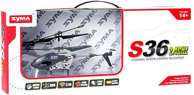 Syma S36 LED Helicopter - Wit