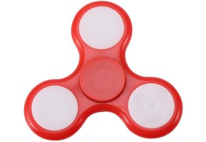 LED Fidget Hand Spinner - Mat Rood