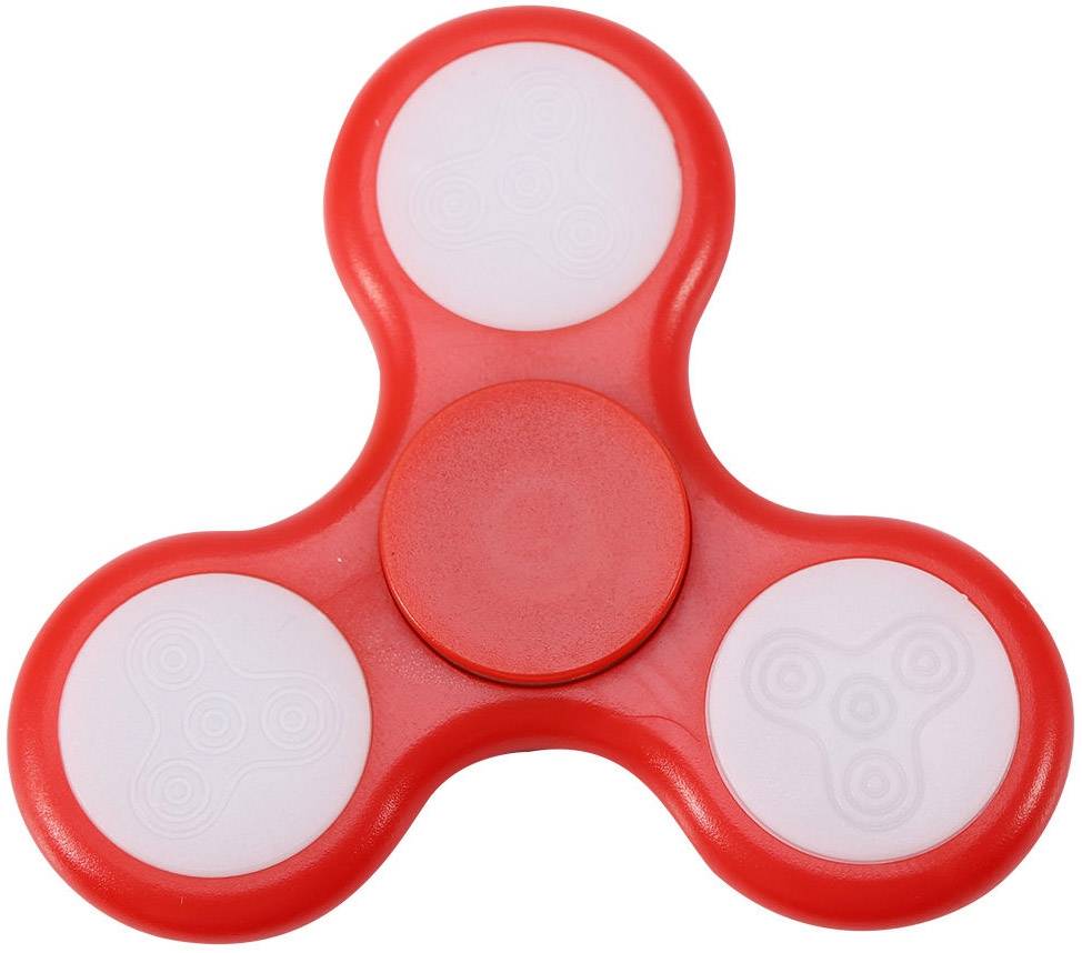 LED Fidget Hand Spinner - Mat Rood