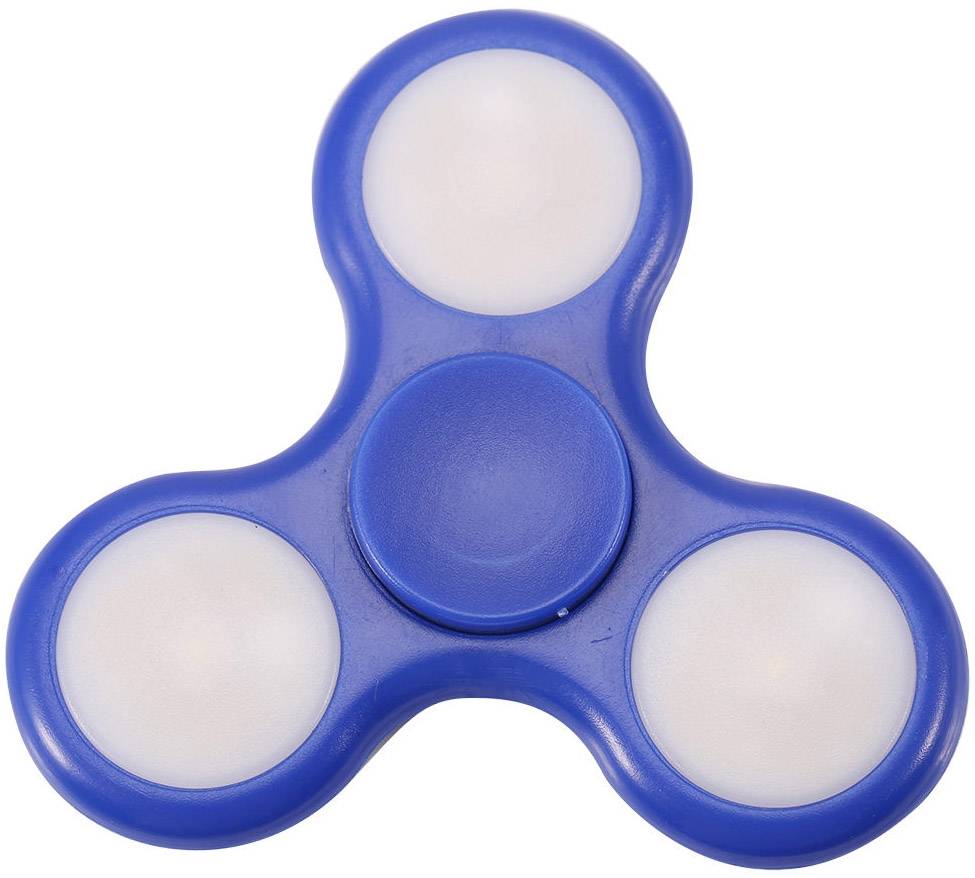 LED Fidget Hand Spinner - Mat Blauw