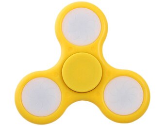 LED Fidget Hand Spinner - Mat Geel