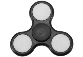 LED Fidget Hand Spinner - Mat Zwart