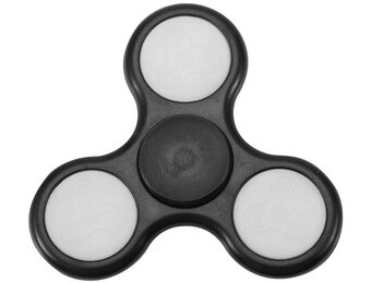 LED Fidget Hand Spinner - Mat Zwart