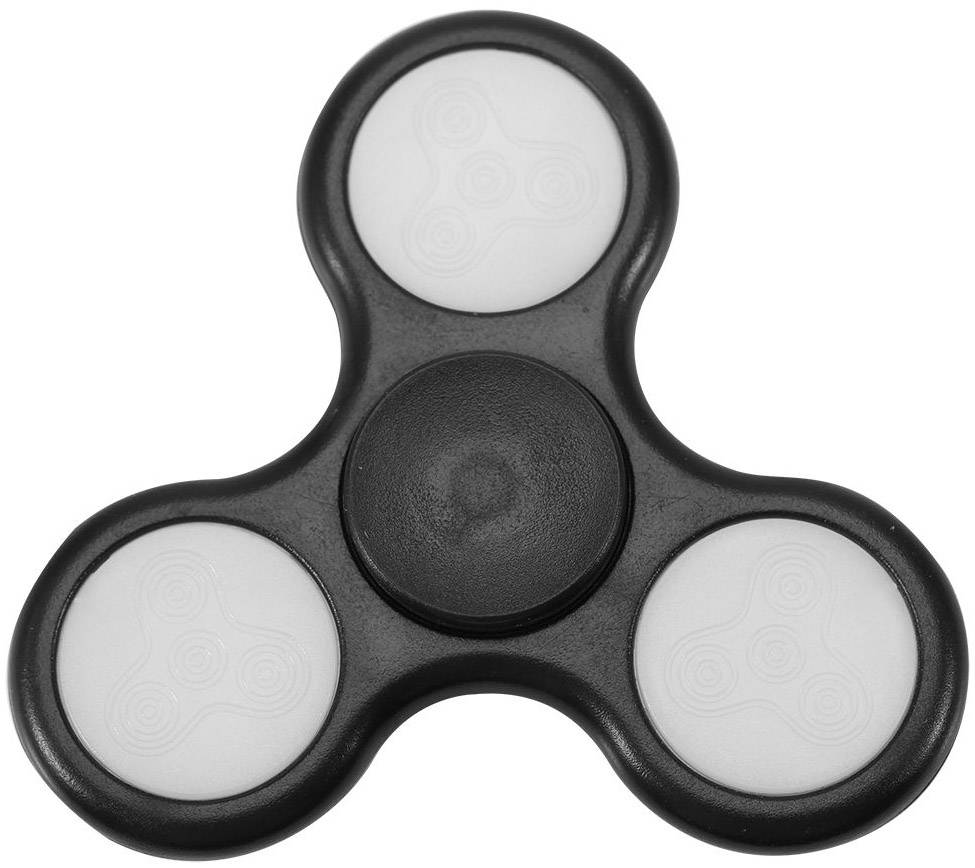 LED Fidget Hand Spinner - Mat Zwart