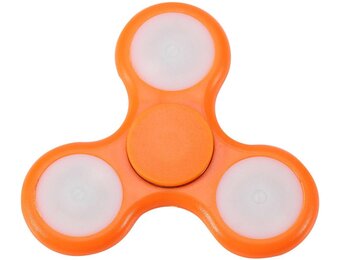 LED Fidget Hand Spinner - Mat Oranje