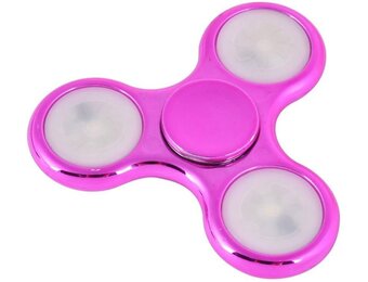 LED Fidget Hand Spinner - Chroom Roze