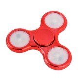 LED Fidget Hand Spinner - Chroom Rood