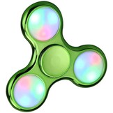 LED Fidget Hand Spinner - Chroom Lichtgroen