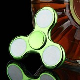 LED Fidget Hand Spinner - Chroom Lichtgroen