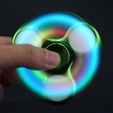 LED Fidget Hand Spinner - Chroom Lichtgroen