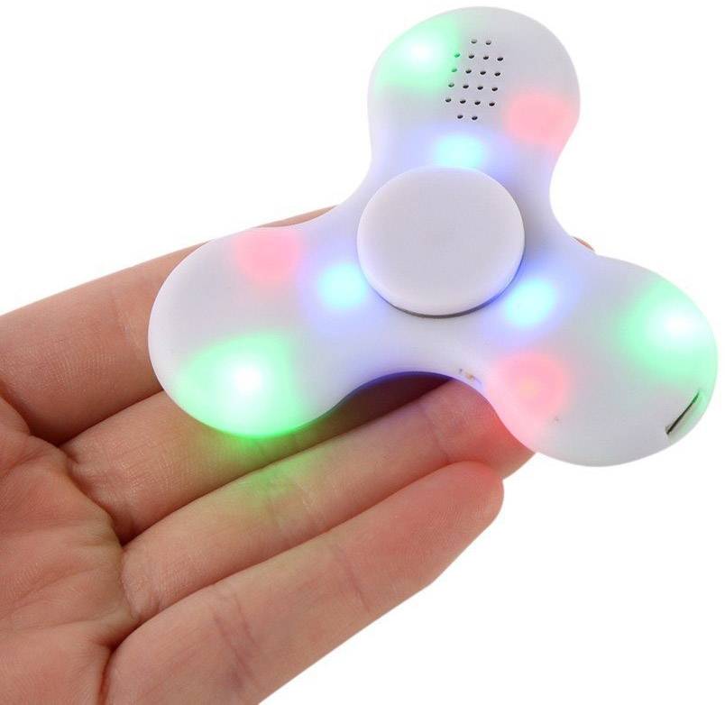 Bluetooth LED Speaker Fidget Hand Spinner - Mat Wit