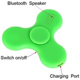 Bluetooth LED Speaker Fidget Hand Spinner - Mat Groen