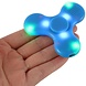 Bluetooth LED Speaker Fidget Hand Spinner - Mat Blauw Bluetooth LED Speaker Fidget Hand Spinner - Mat Blauw