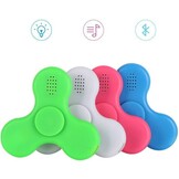 Bluetooth LED Speaker Fidget Hand Spinner - Mat Blauw