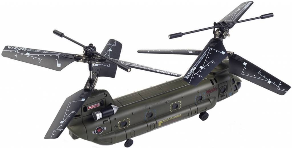 Syma S026G Mini Chinook LED Helicopter