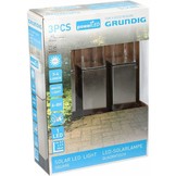 Grundig Solar LED Tuinlamp 3-pack
