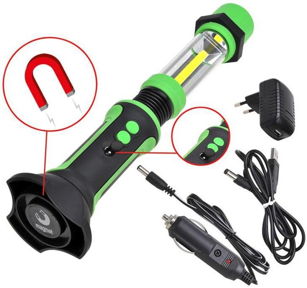 LED Werklamp Oplaadbaar – 3000 Lumen – 5200mAh – 2-in-1 Splitsbaar – Powerbank – Magneet & Haak – IP54 – Voor Garage En Pech