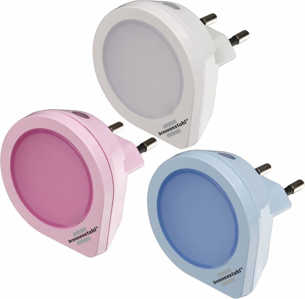 Brennenstuhl LED Nachtlamp met Schemeringssensor - 3-pack