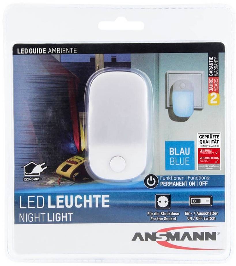 Ansmann LED Nachtlamp Guide Ambiente - Blauw