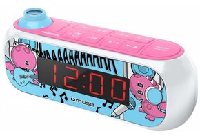 Muse M-167KDG Kids Wekkerradio met Projectie - Roze